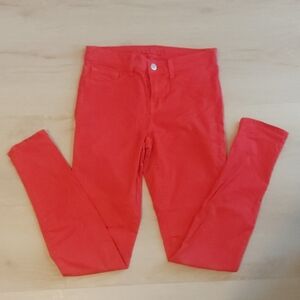 J Brand Skinny Leg Jeans In Lipstick Red